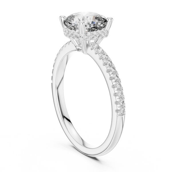 Desert Rose Lab Grown Diamond Pave Ring