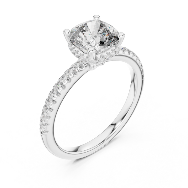 Desert Rose Lab Grown Diamond Pave Ring