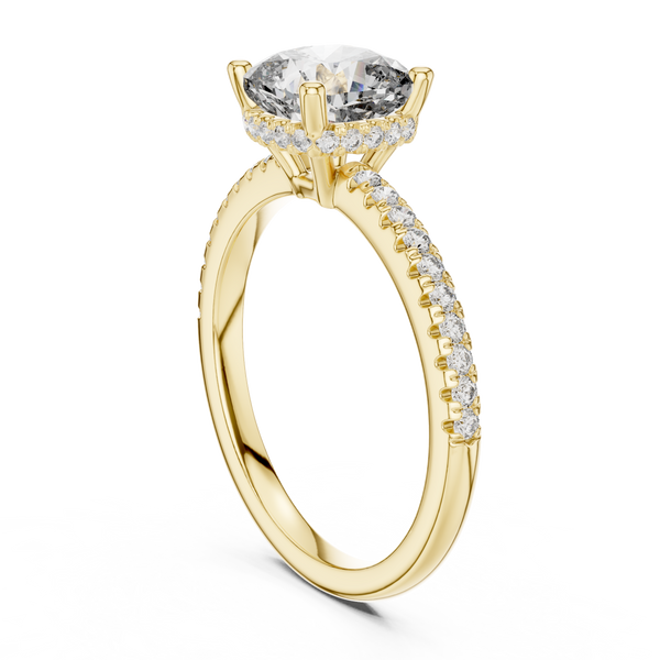 Desert Rose Lab Grown Diamond Pave Ring