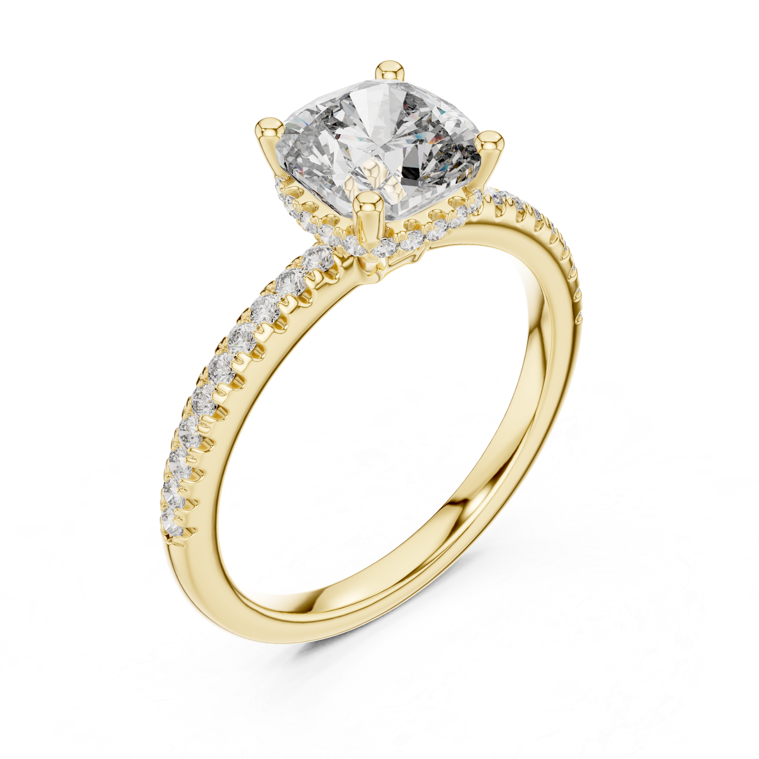 Desert Rose Lab Grown Diamond Pave Ring