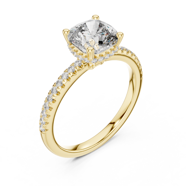 Desert Rose Lab Grown Diamond Pave Ring