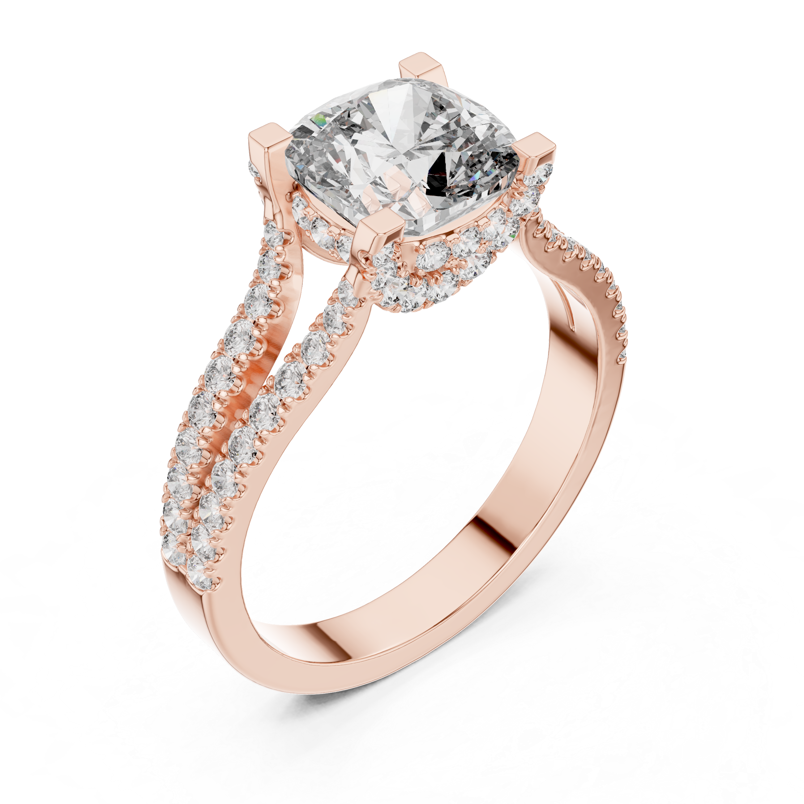 Dawn Mist Lab Grown Diamond Frosted Ring
