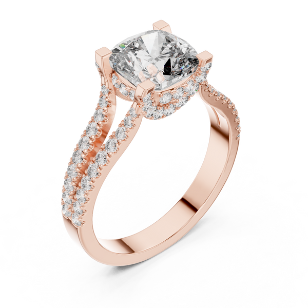 Dawn Mist Lab Grown Diamond Frosted Ring