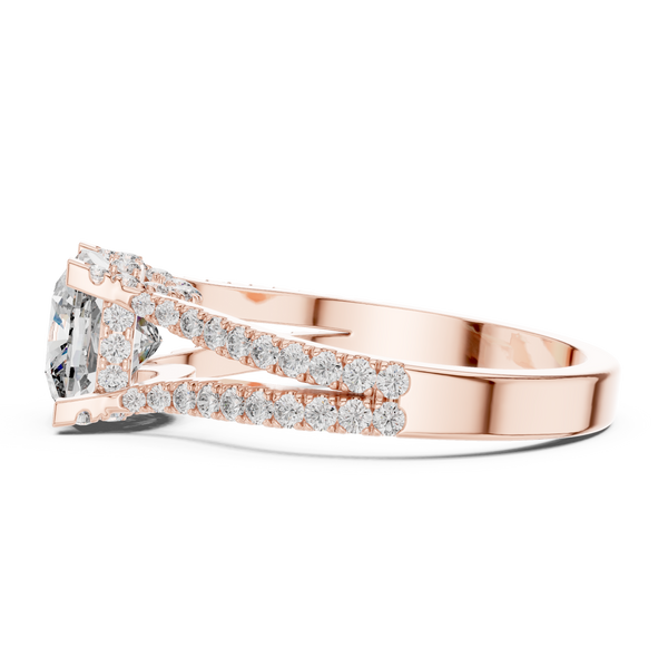Dawn Mist Lab Grown Diamond Frosted Ring