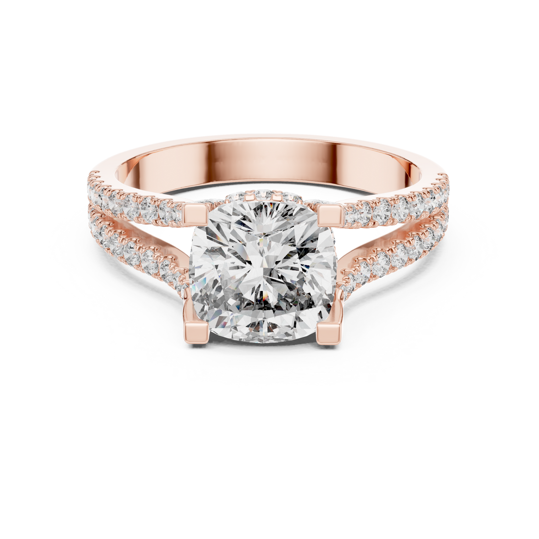 Dawn Mist Lab Grown Diamond Frosted Ring