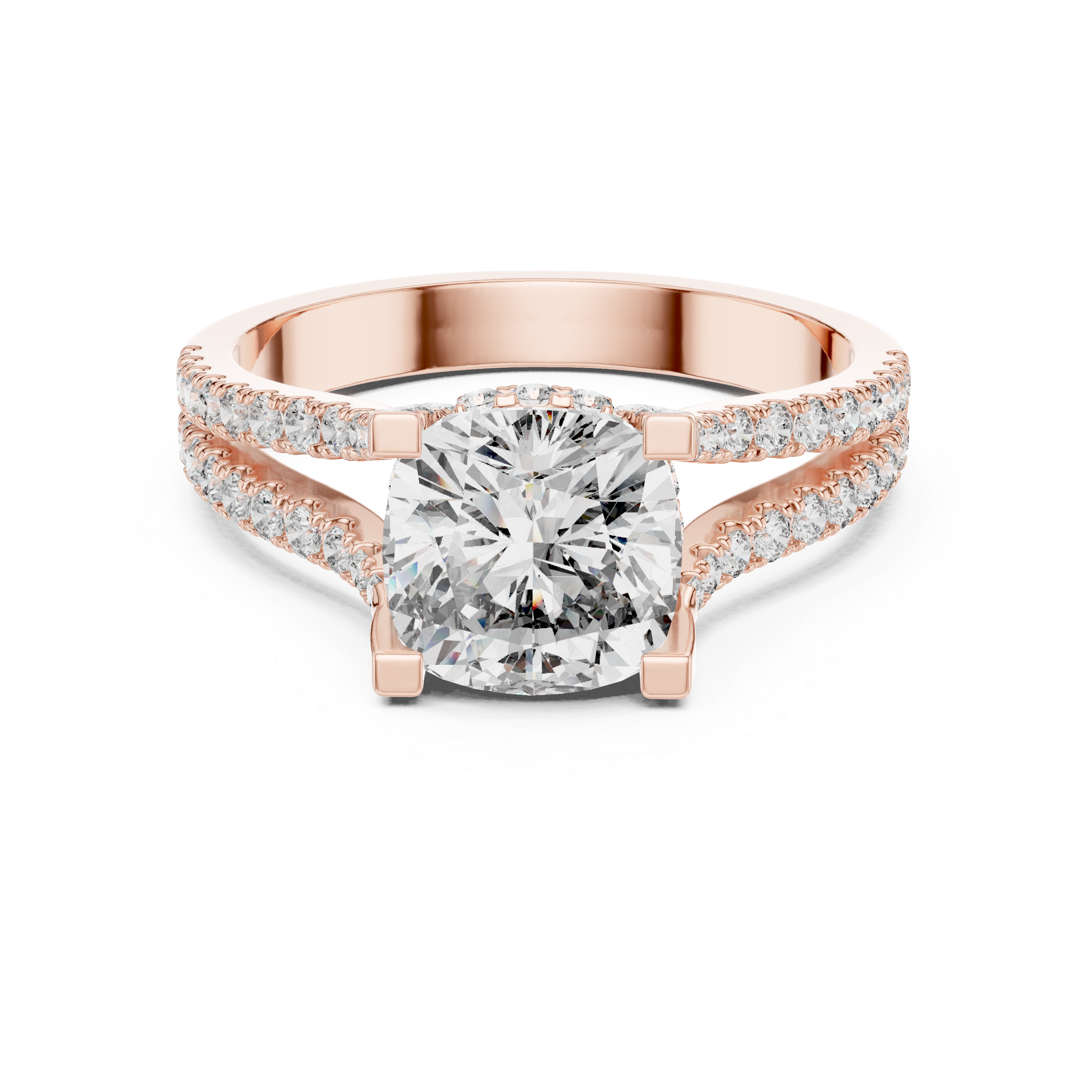 Dawn Mist Lab Grown Diamond Frosted Ring