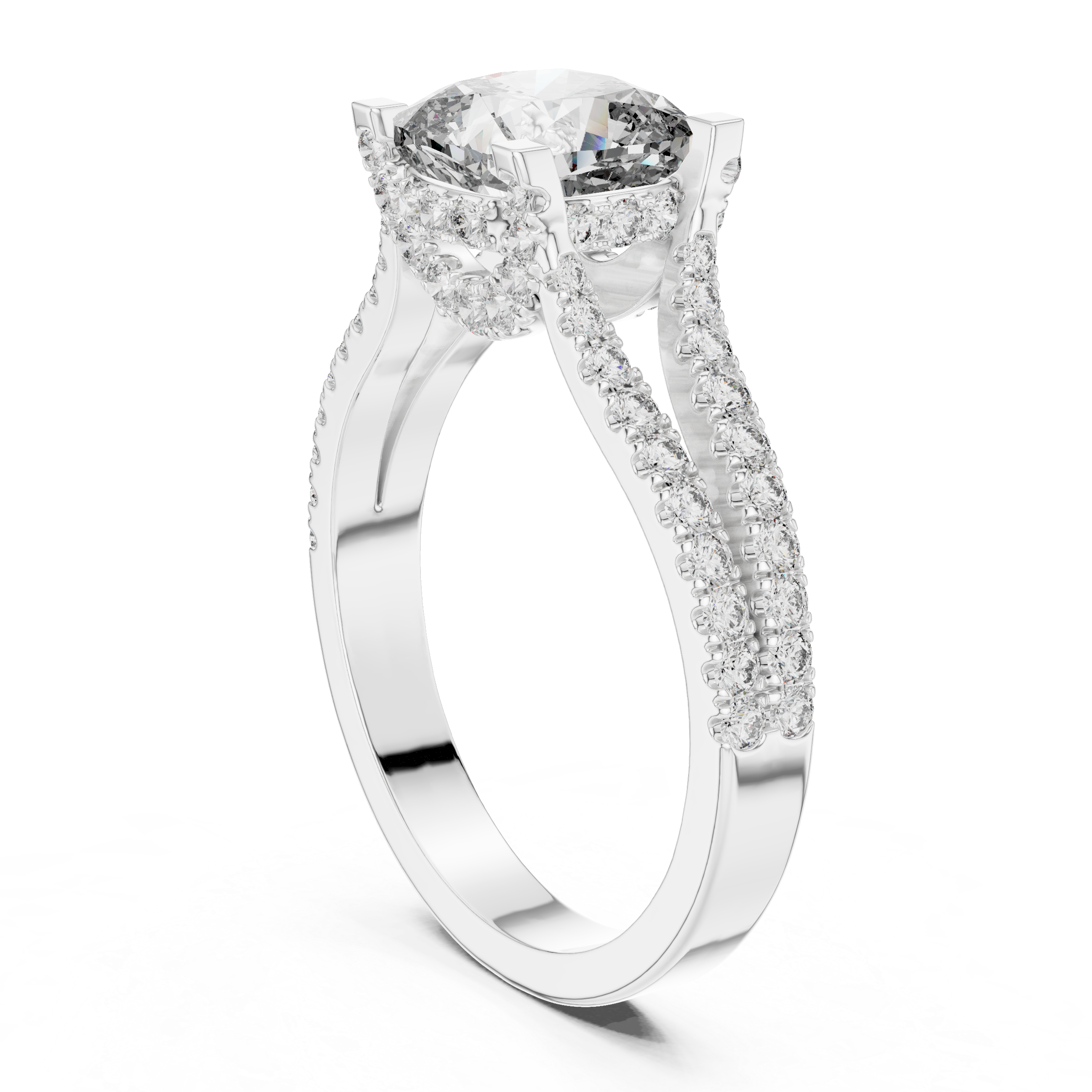 Dawn Mist Lab Grown Diamond Frosted Ring