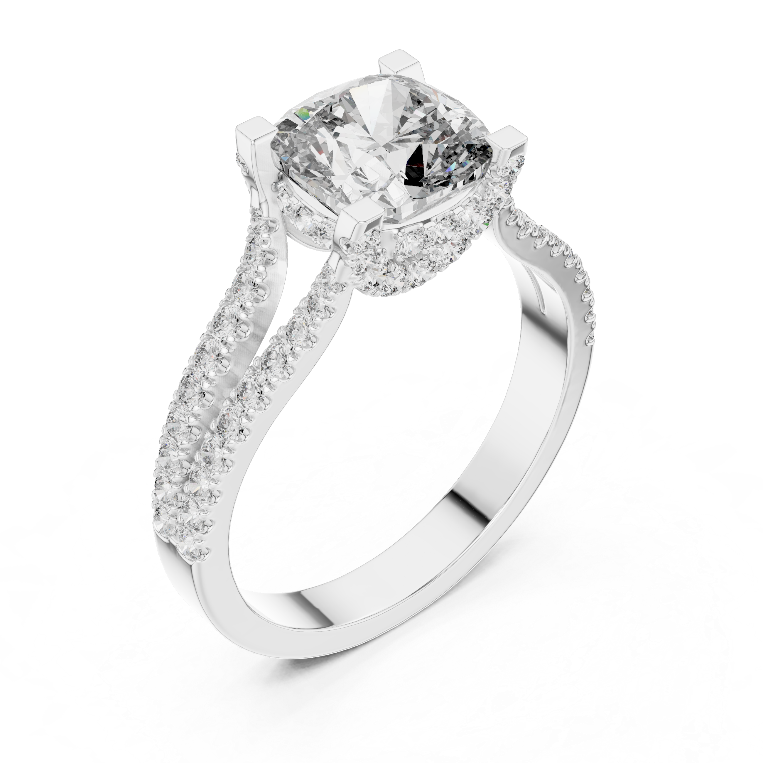 Dawn Mist Lab Grown Diamond Frosted Ring