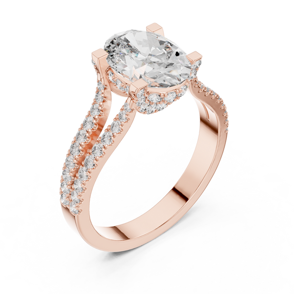 Arctic Mirror Lab Grown Diamond Asscher Ring