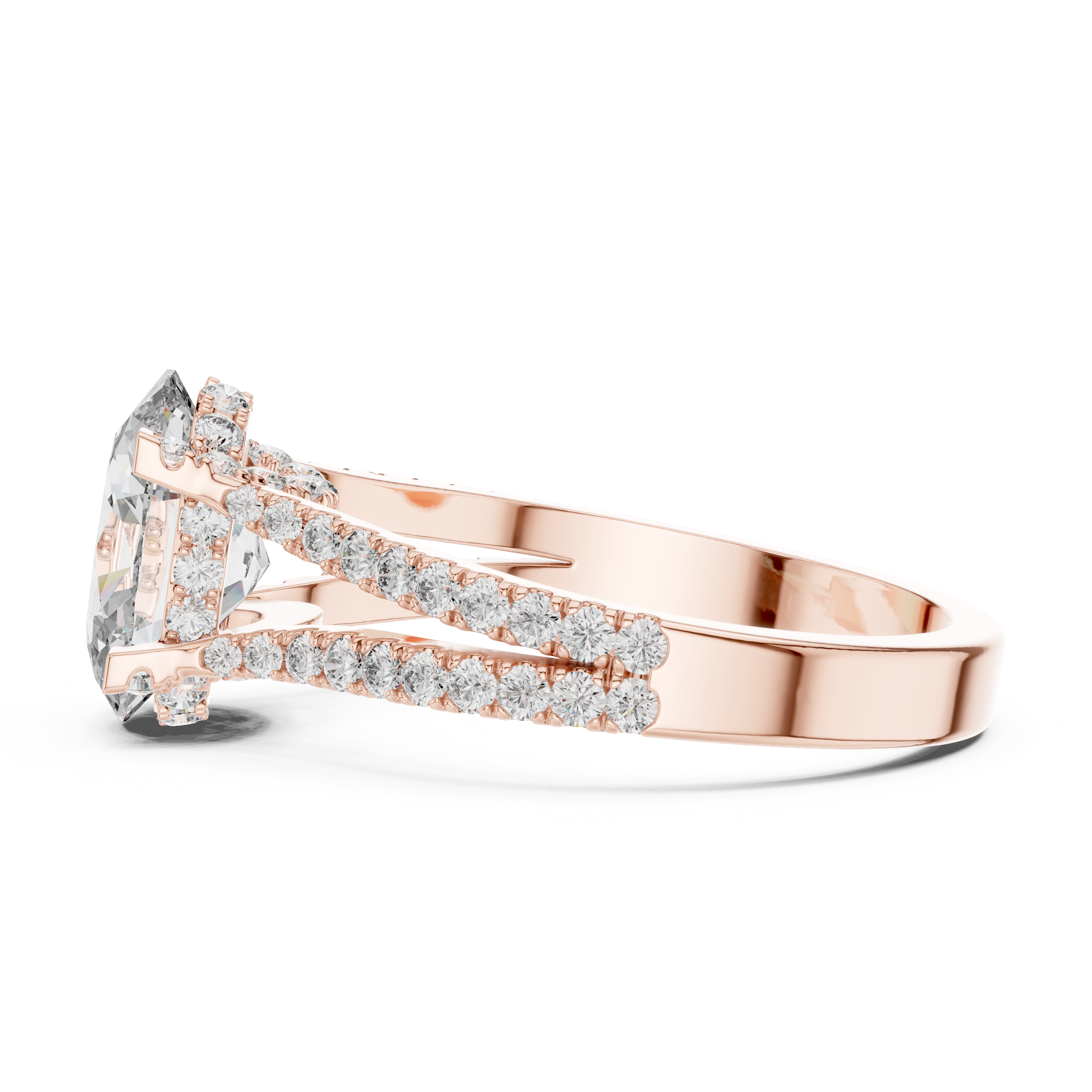 Arctic Mirror Lab Grown Diamond Asscher Ring