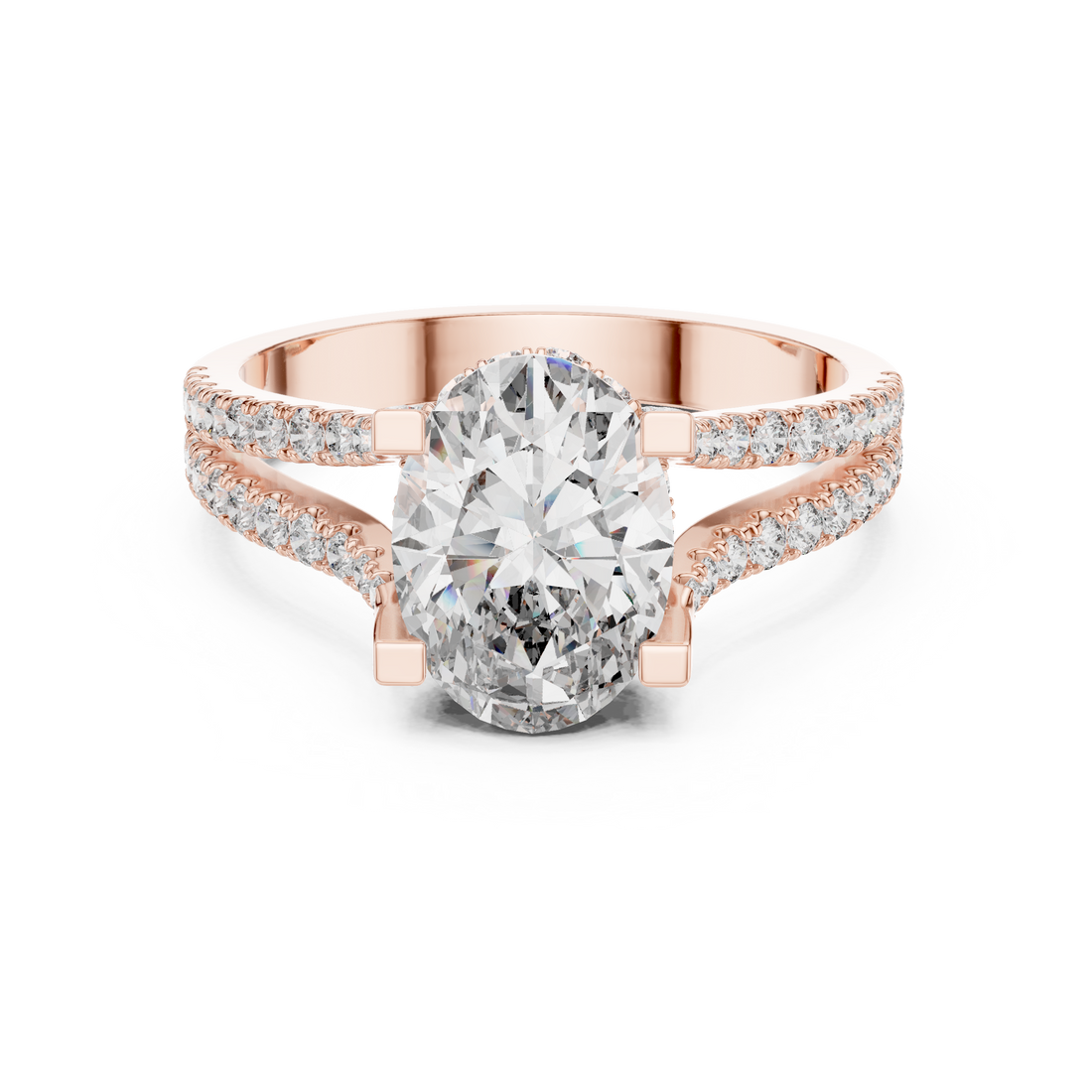 Arctic Mirror Lab Grown Diamond Asscher Ring