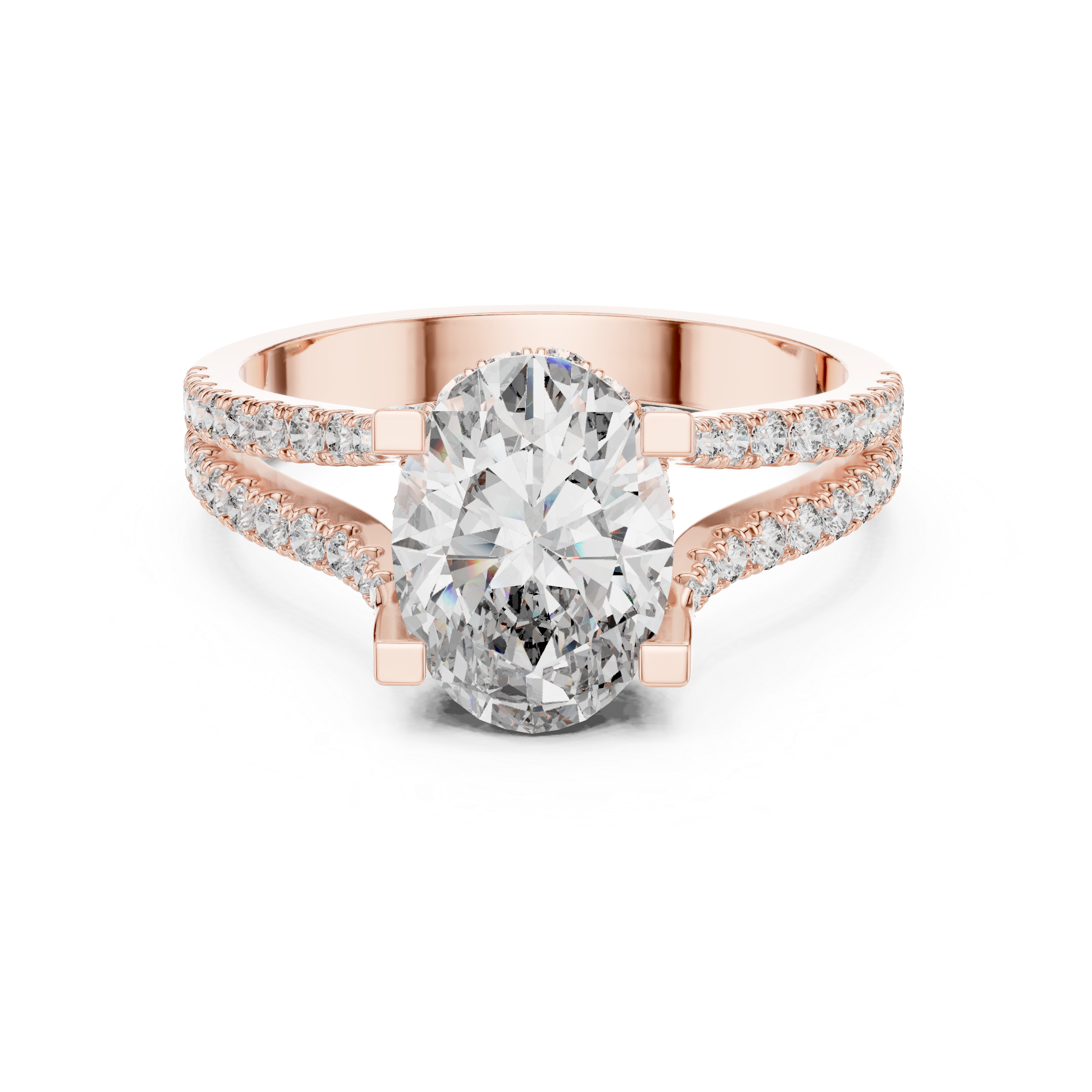 Arctic Mirror Lab Grown Diamond Asscher Ring