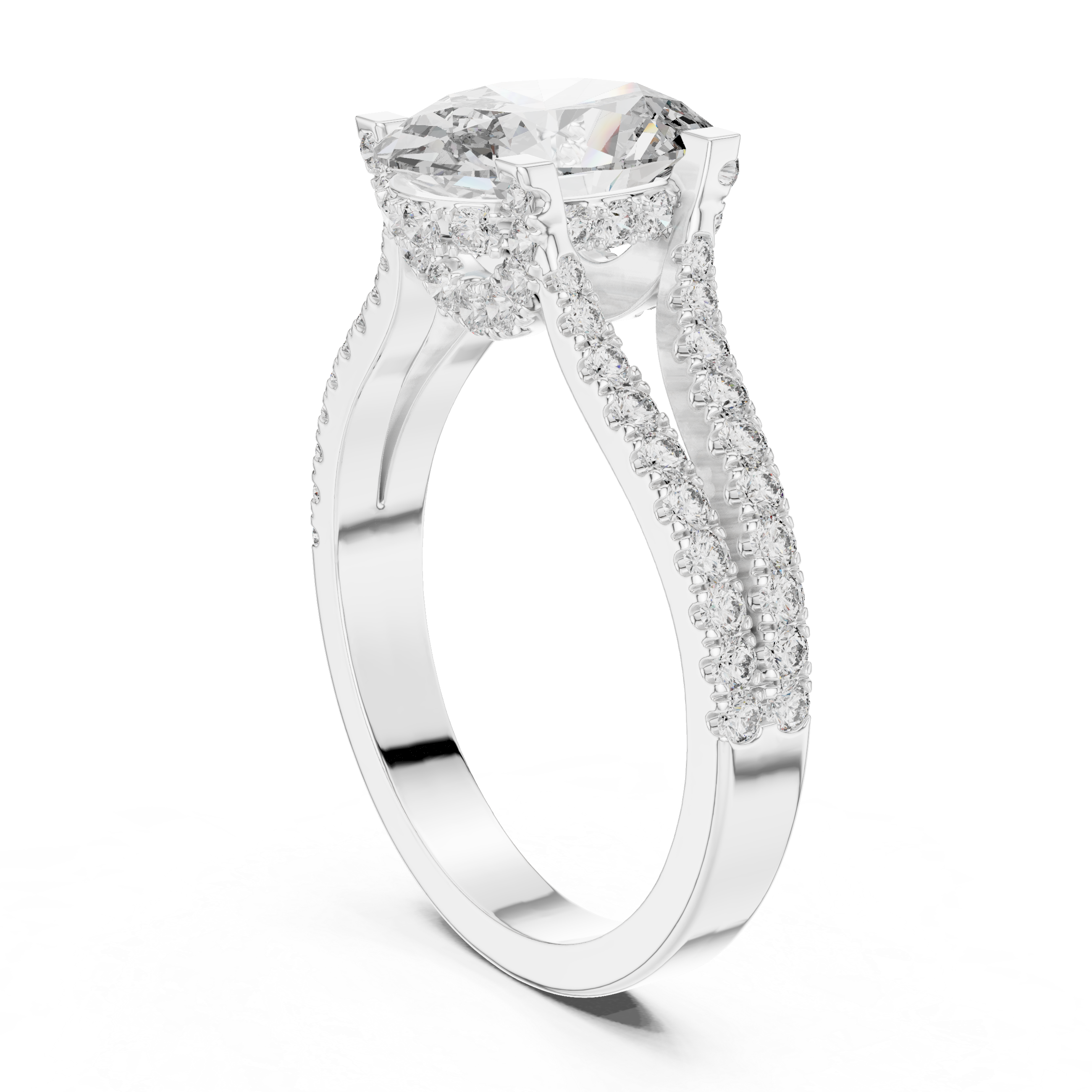 Arctic Mirror Lab Grown Diamond Asscher Ring