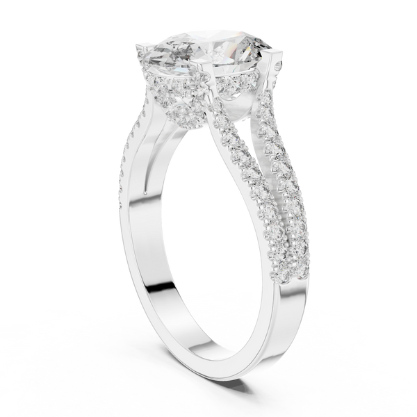 Arctic Mirror Lab Grown Diamond Asscher Ring