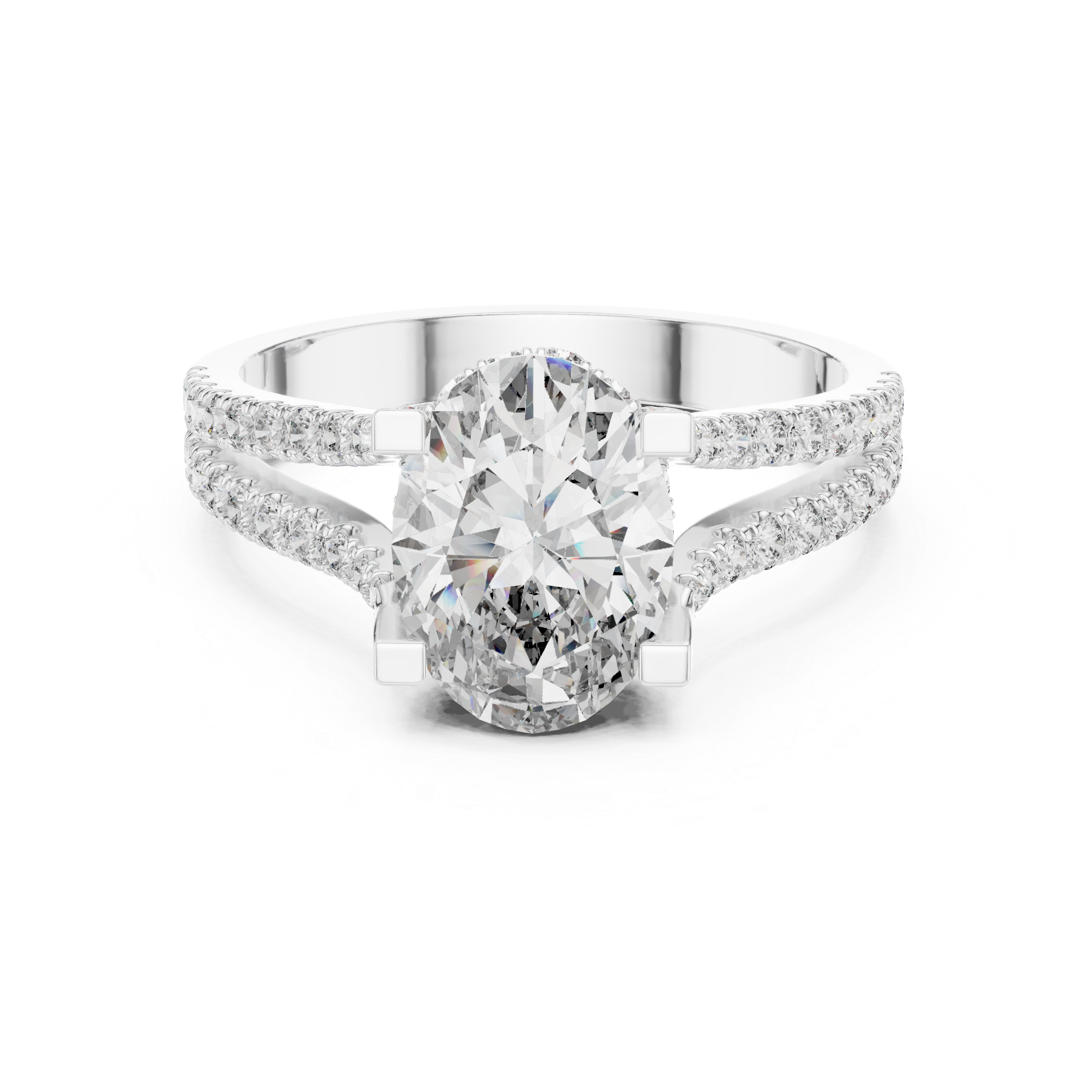 Arctic Mirror Lab Grown Diamond Asscher Ring