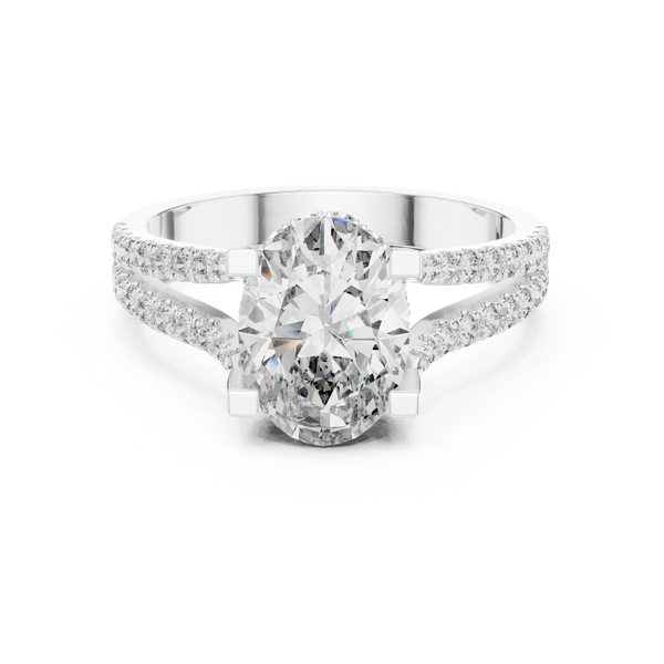 Arctic Mirror Lab Grown Diamond Asscher Ring