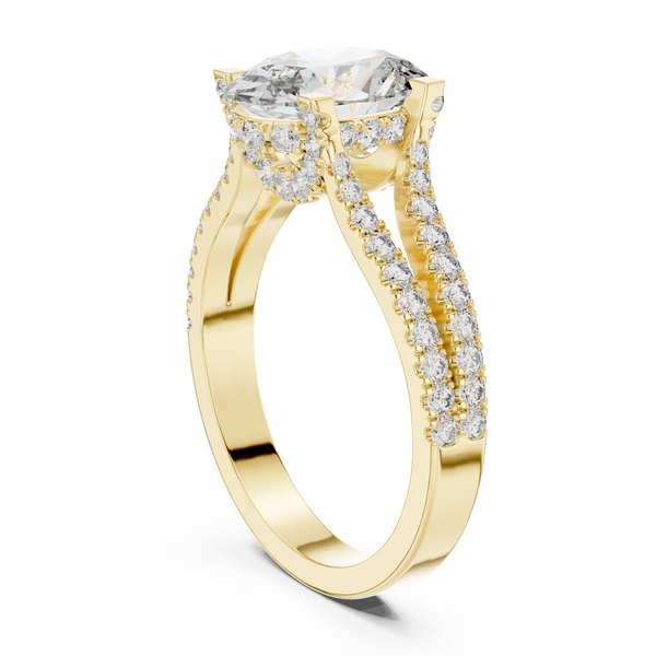 Arctic Mirror Lab Grown Diamond Asscher Ring