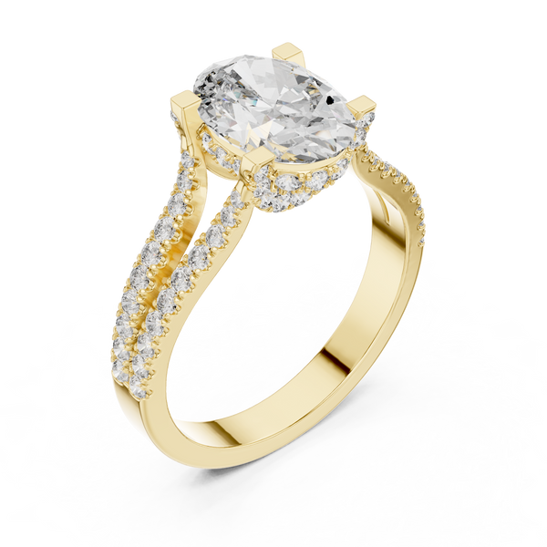 Arctic Mirror Lab Grown Diamond Asscher Ring