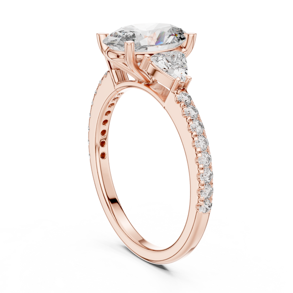 Floating Lily Lab Grown Diamond Tension Ring