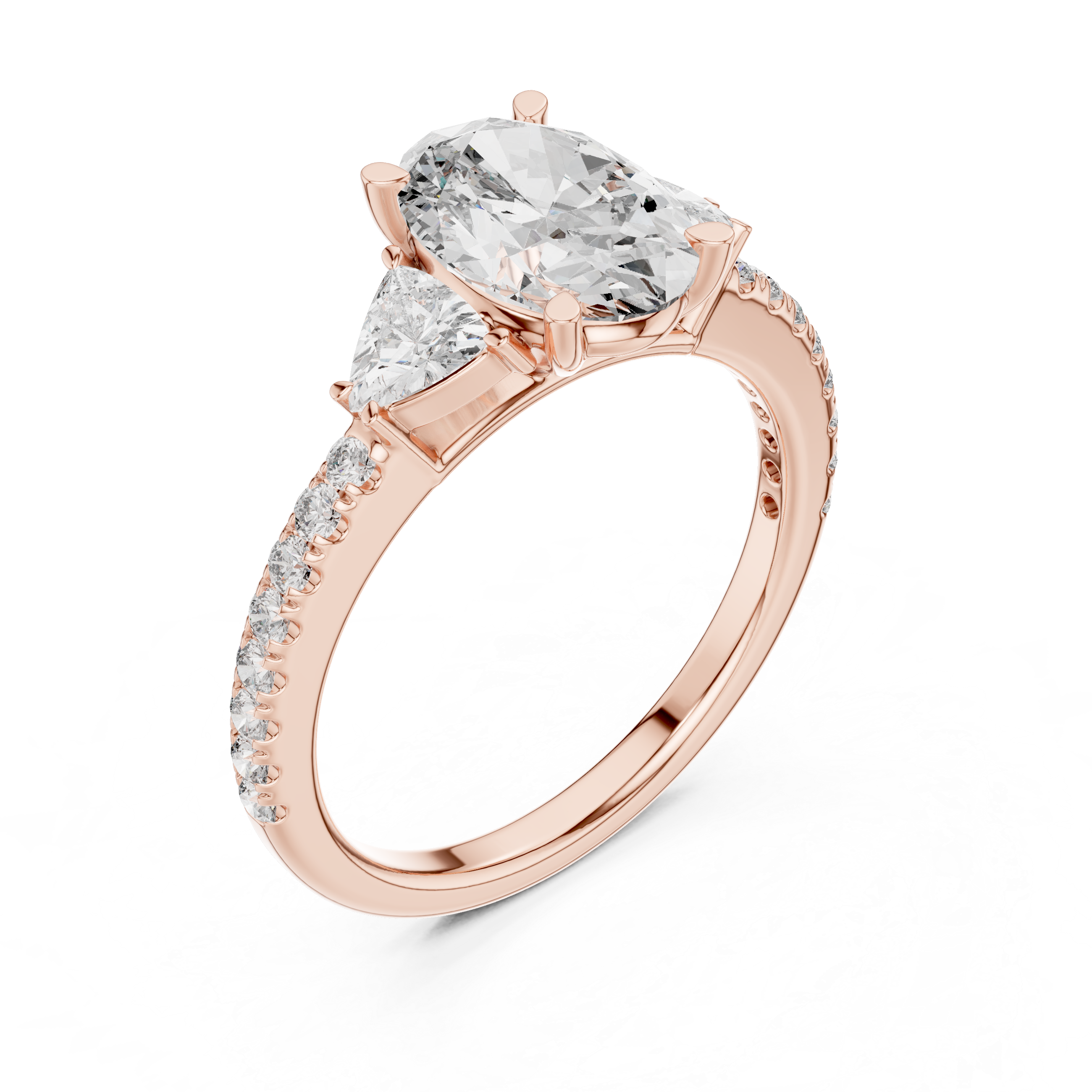 Floating Lily Lab Grown Diamond Tension Ring
