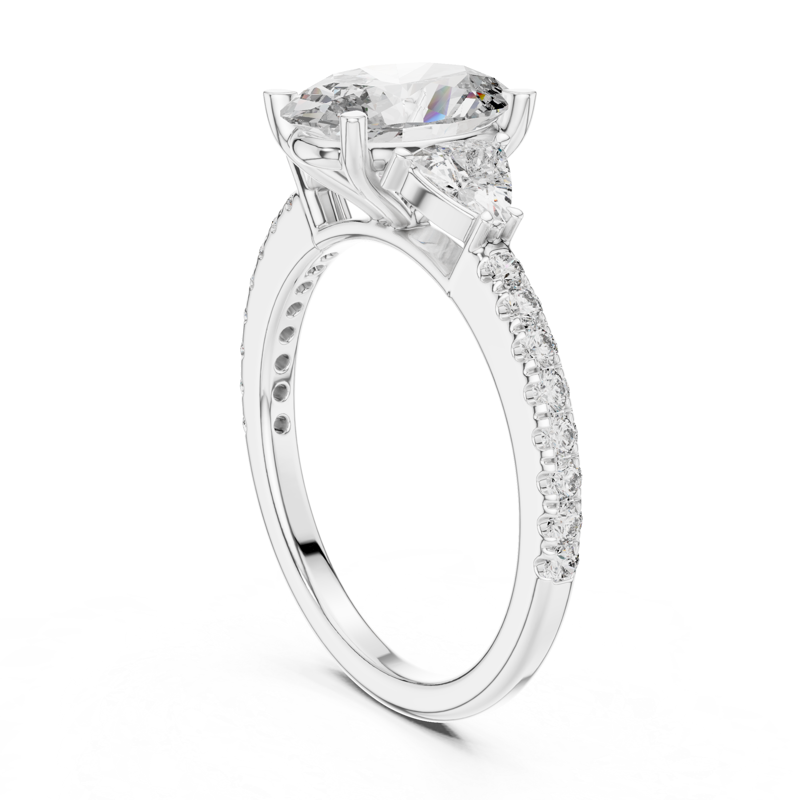 Floating Lily Lab Grown Diamond Tension Ring
