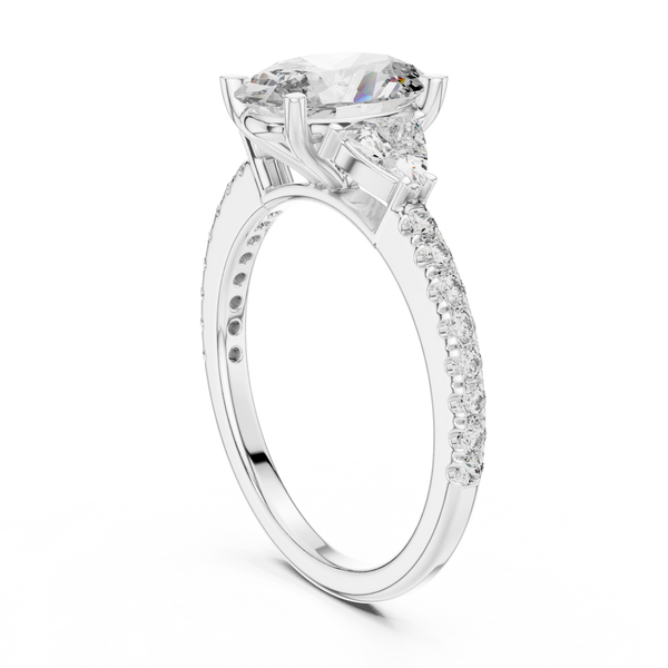 Floating Lily Lab Grown Diamond Tension Ring