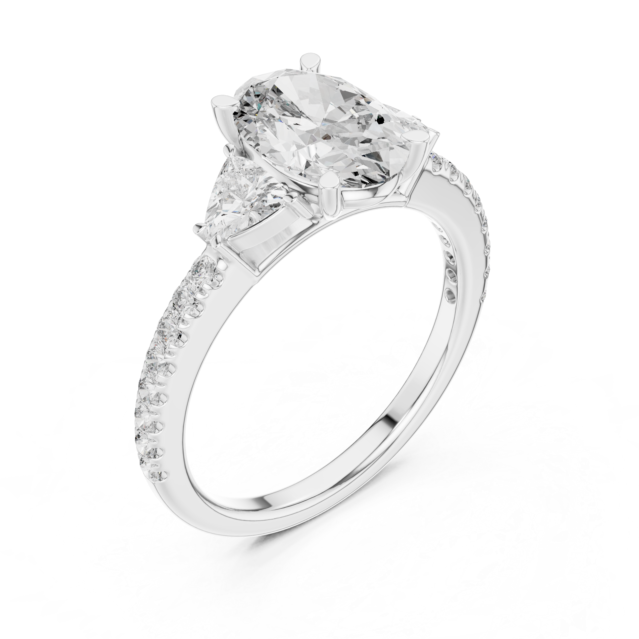 Floating Lily Lab Grown Diamond Tension Ring