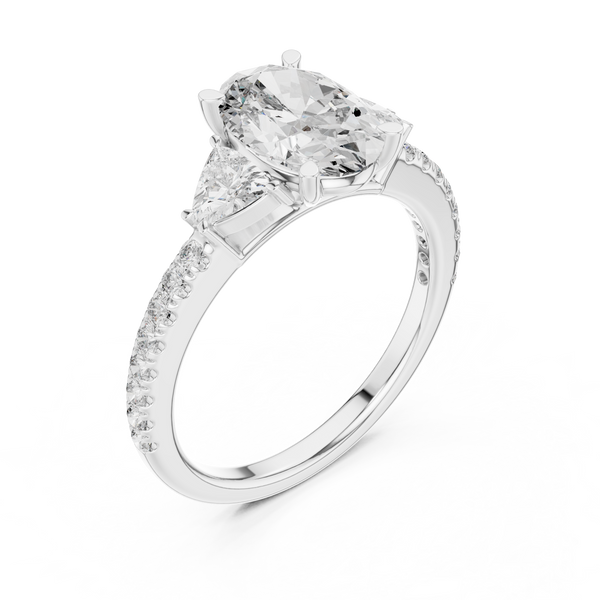 Floating Lily Lab Grown Diamond Tension Ring