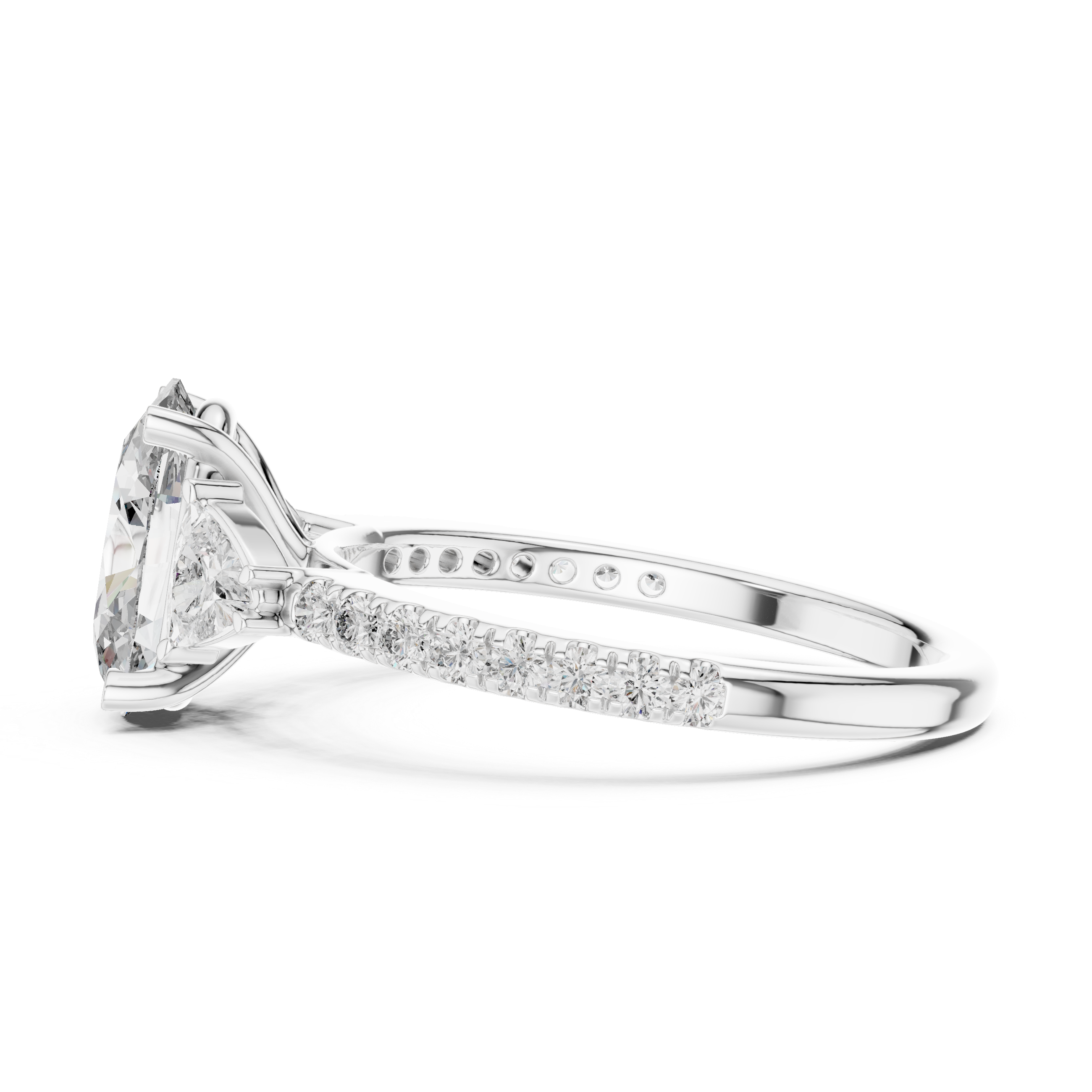 Floating Lily Lab Grown Diamond Tension Ring