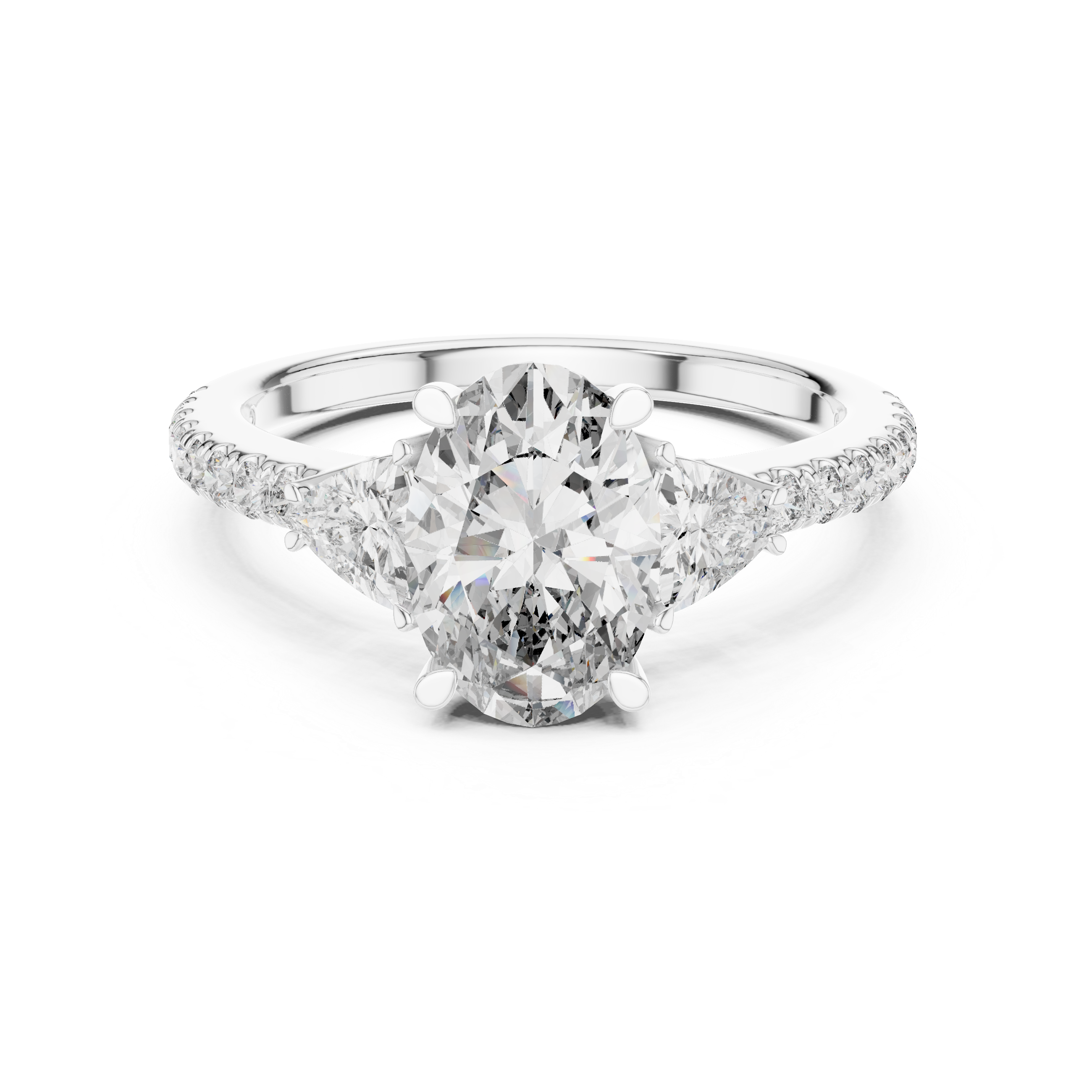 Floating Lily Lab Grown Diamond Tension Ring