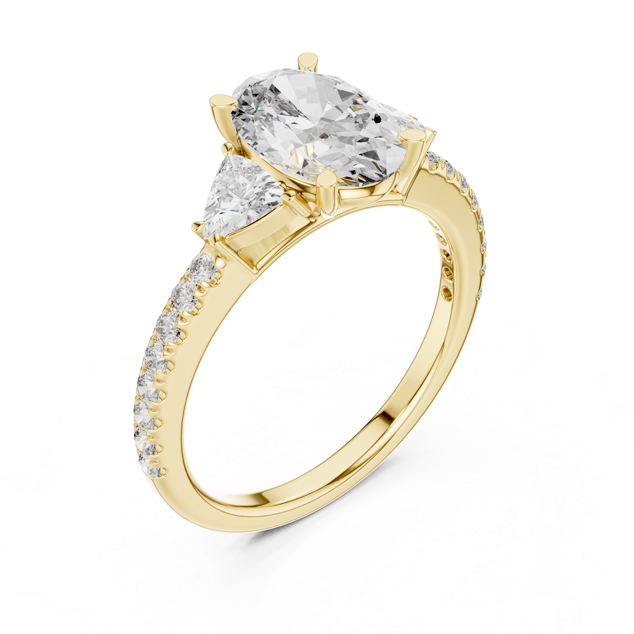 Floating Lily Lab Grown Diamond Tension Ring