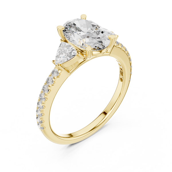 Floating Lily Lab Grown Diamond Tension Ring