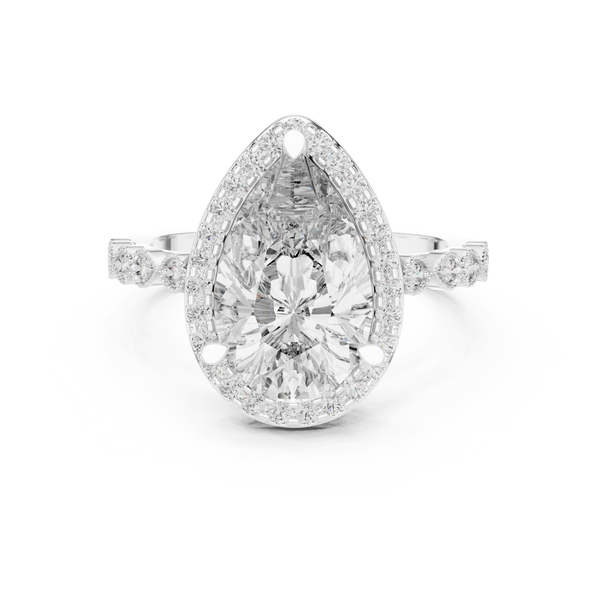 Pebble Beach Lab Grown Diamond Beaded Ring