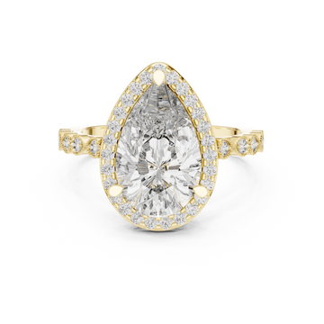 Pebble Beach Lab Grown Diamond Beaded Ring
