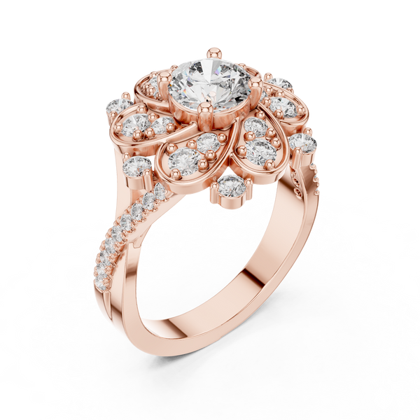 Royal Crest Lab Grown Diamond Princess Ring