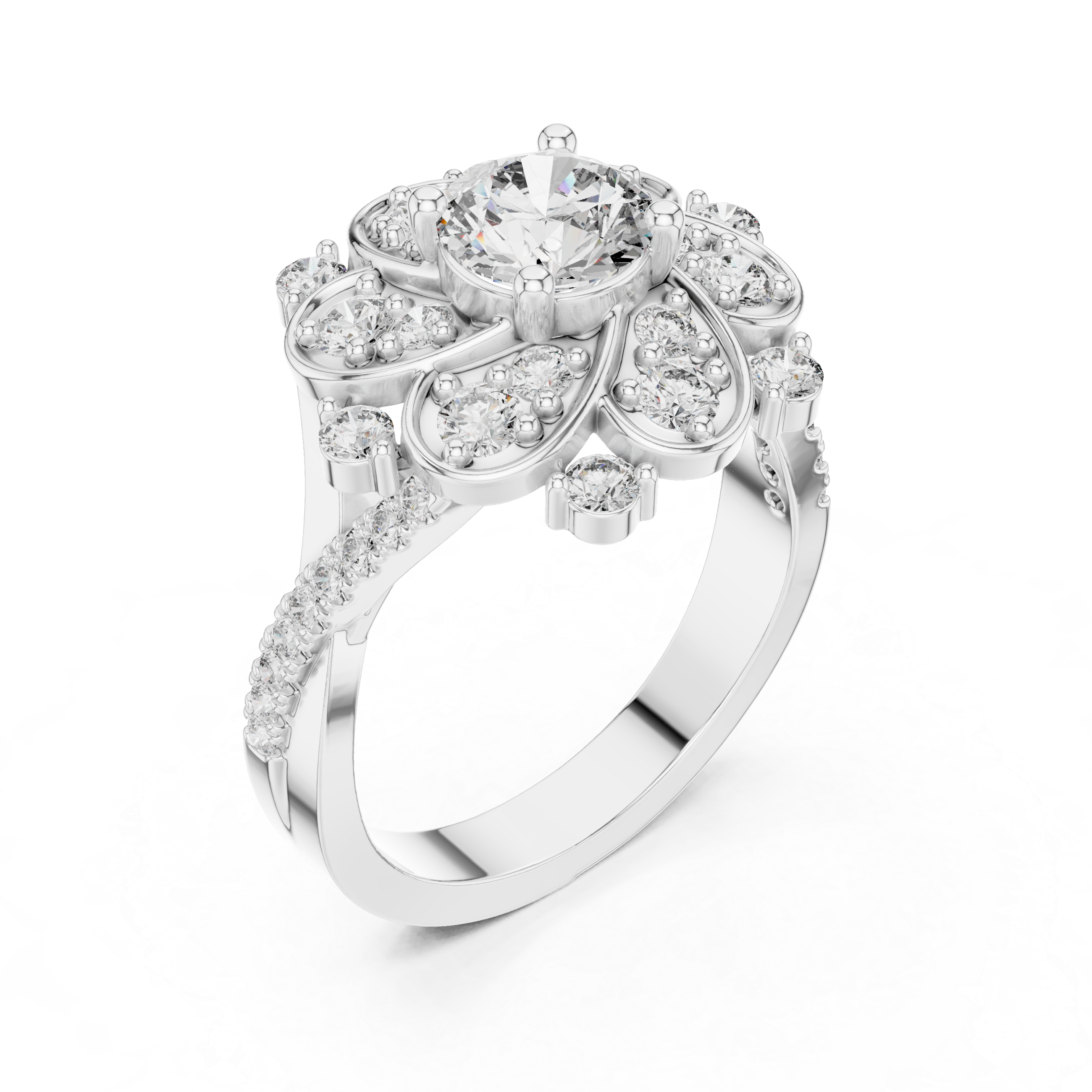 Royal Crest Lab Grown Diamond Princess Ring
