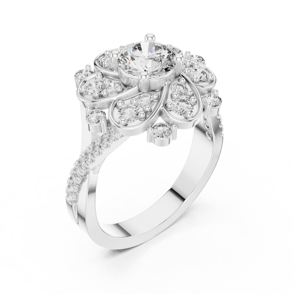 Royal Crest Lab Grown Diamond Princess Ring