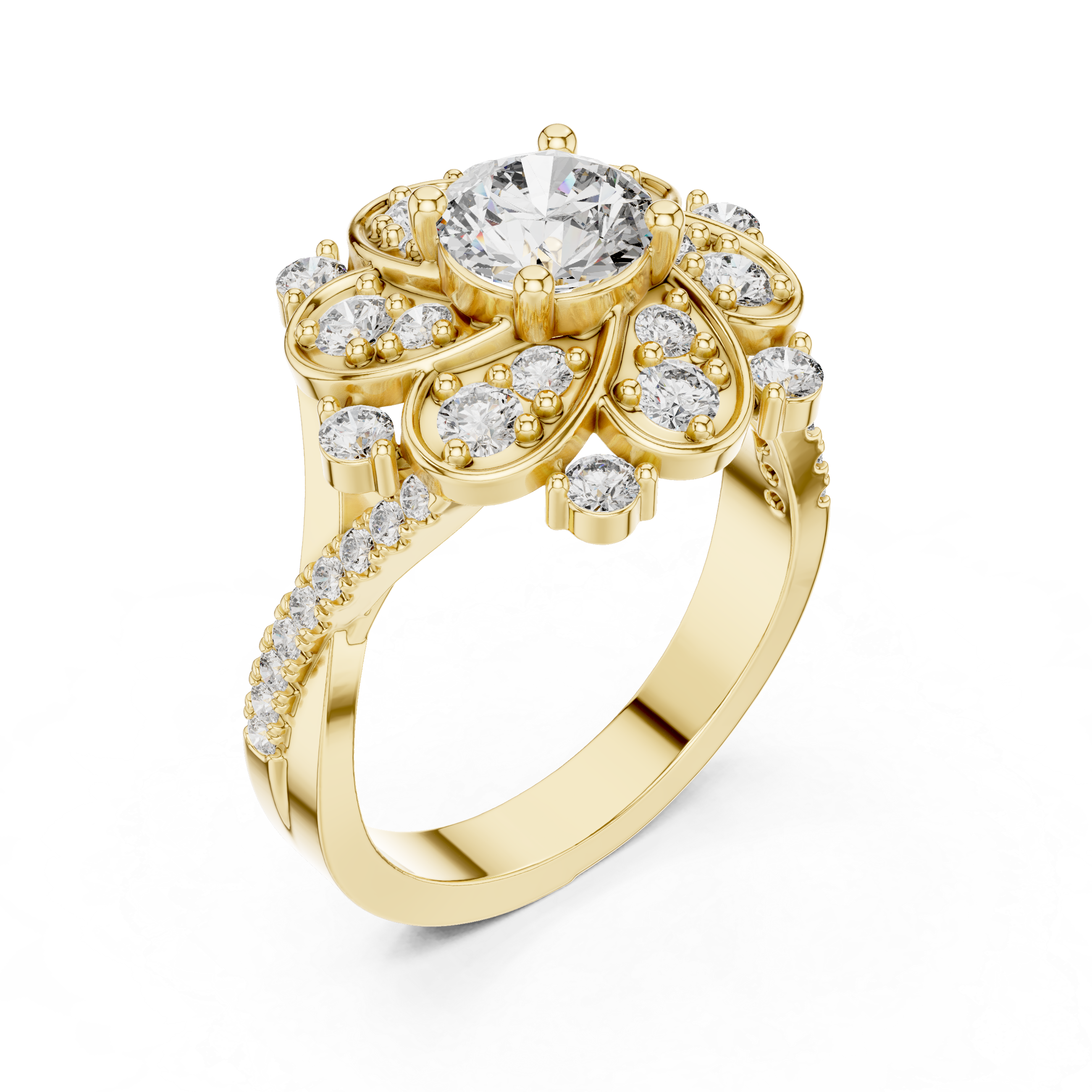 Royal Crest Lab Grown Diamond Princess Ring