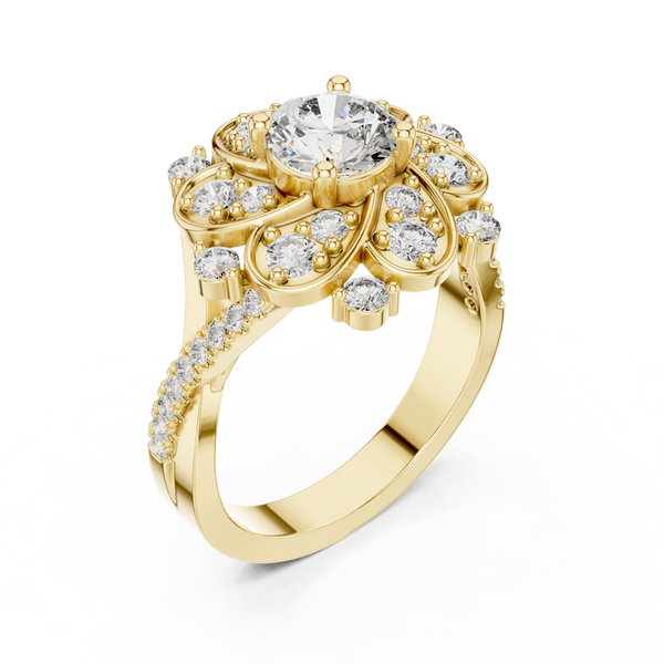 Royal Crest Lab Grown Diamond Princess Ring