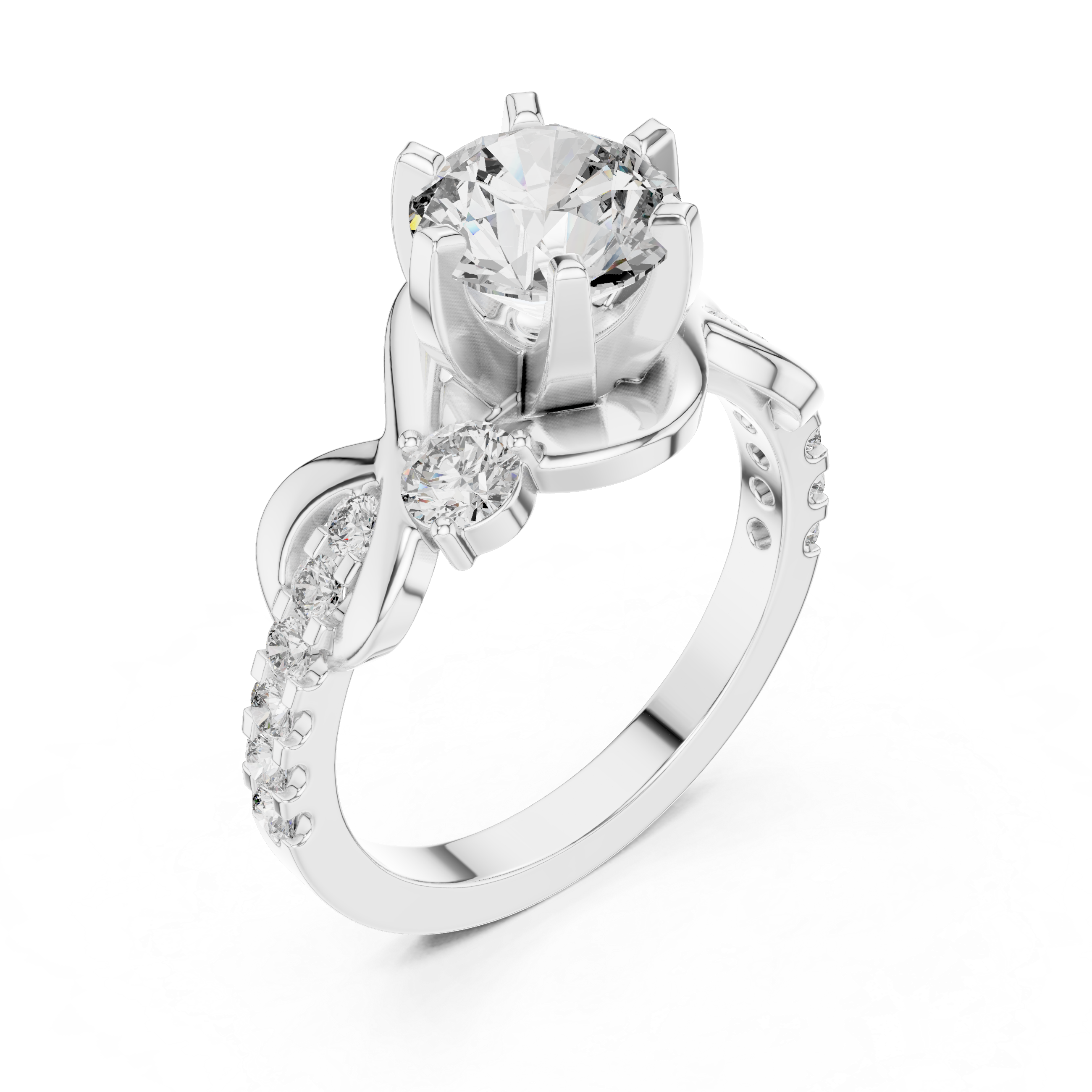 Starry Skies Lab Grown Diamond Scattered Ring