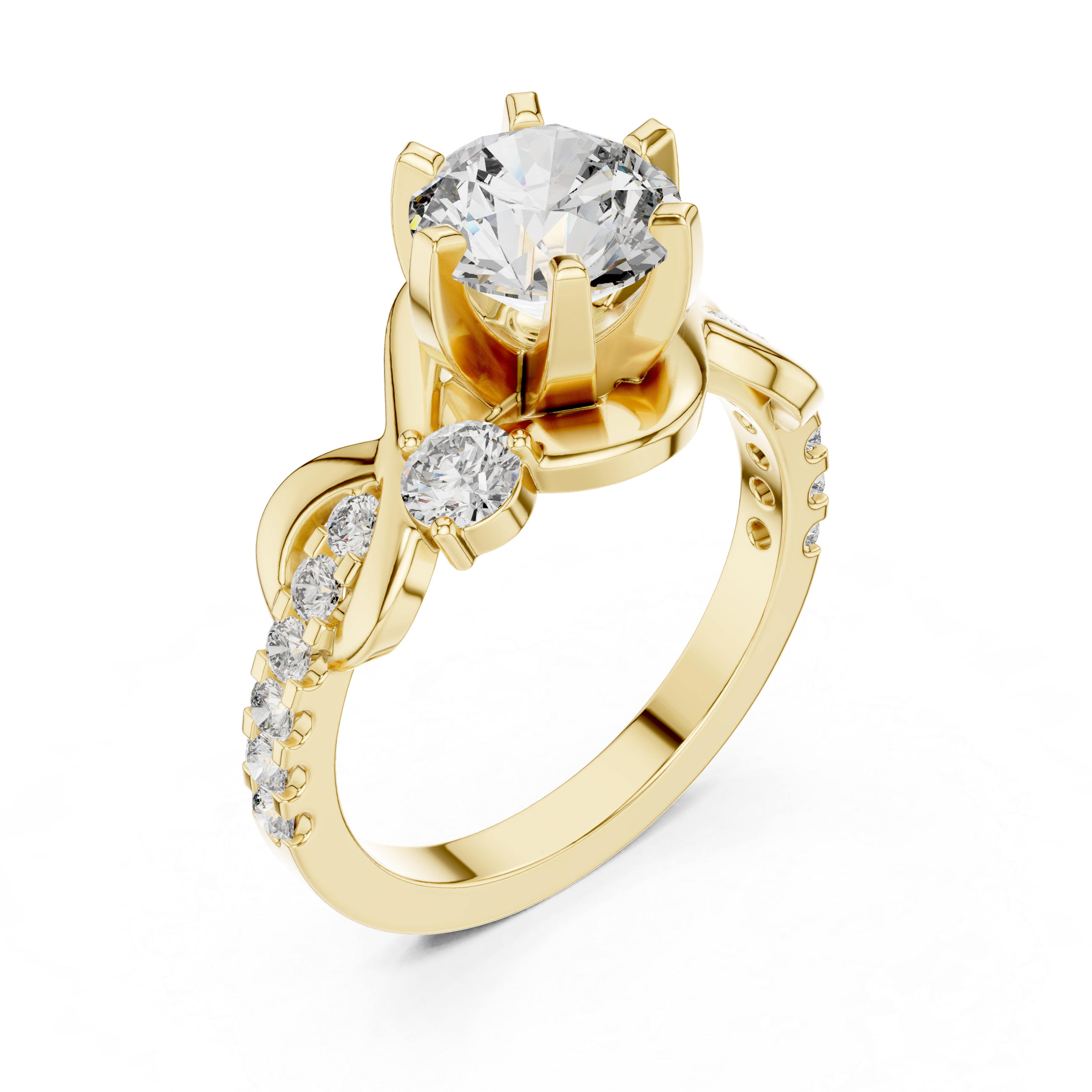 Starry Skies Lab Grown Diamond Scattered Ring