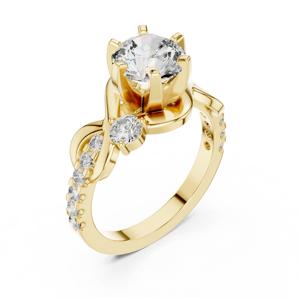 Starry Skies Lab Grown Diamond Scattered Ring