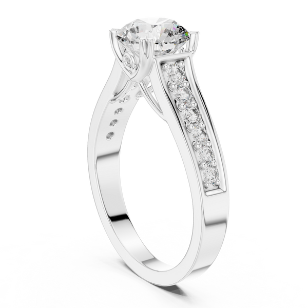 Siren Weave Lab Grown Diamond Crisscross Ring