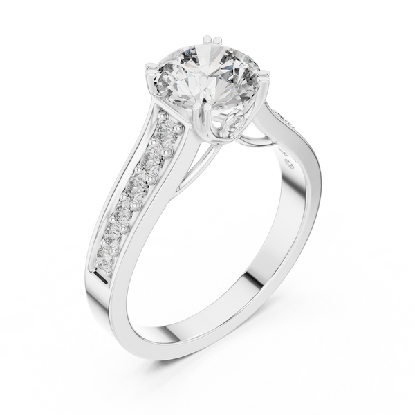Siren Weave Lab Grown Diamond Crisscross Ring
