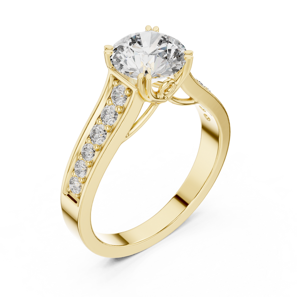 Siren Weave Lab Grown Diamond Crisscross Ring