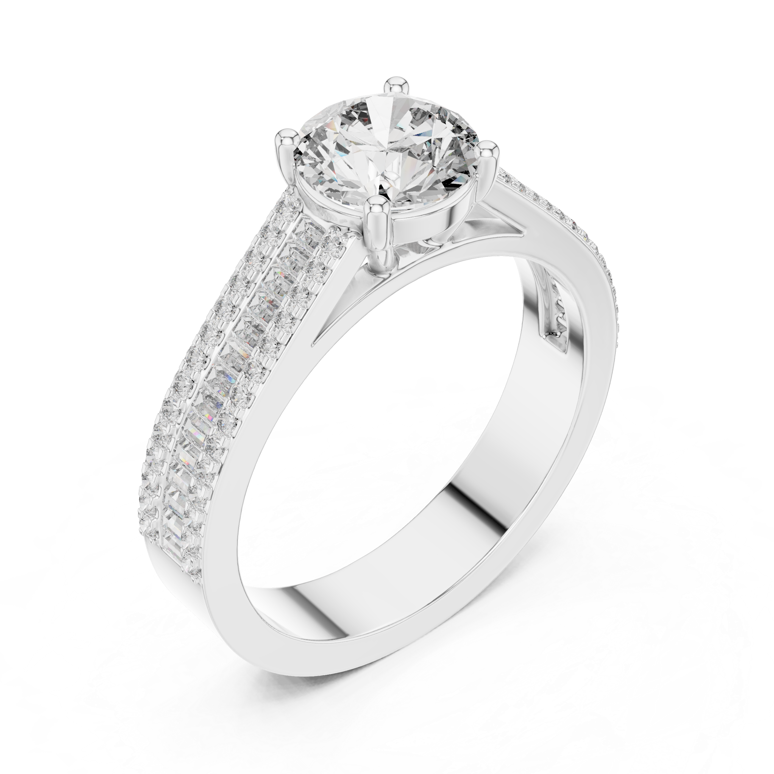 Twilight Ray Lab Grown Diamond Channel Ring