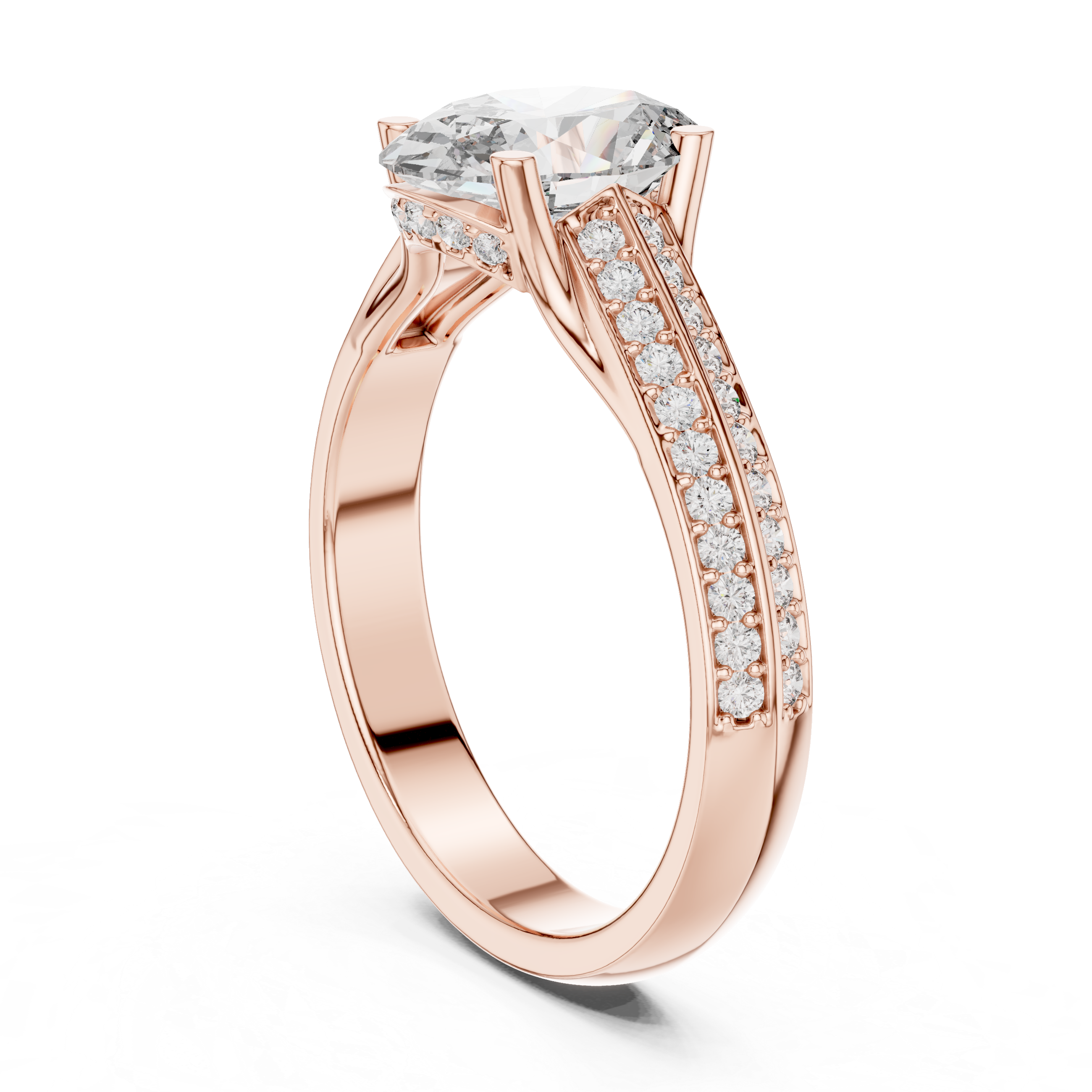 Ocean Tide Lab Grown Diamond Wave Ring