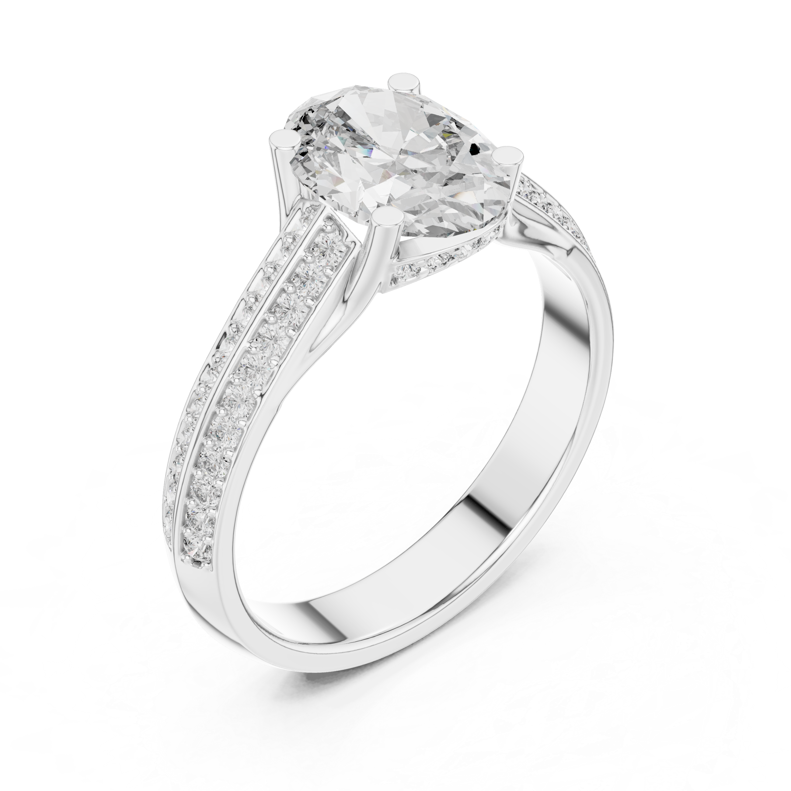 Ocean Tide Lab Grown Diamond Wave Ring