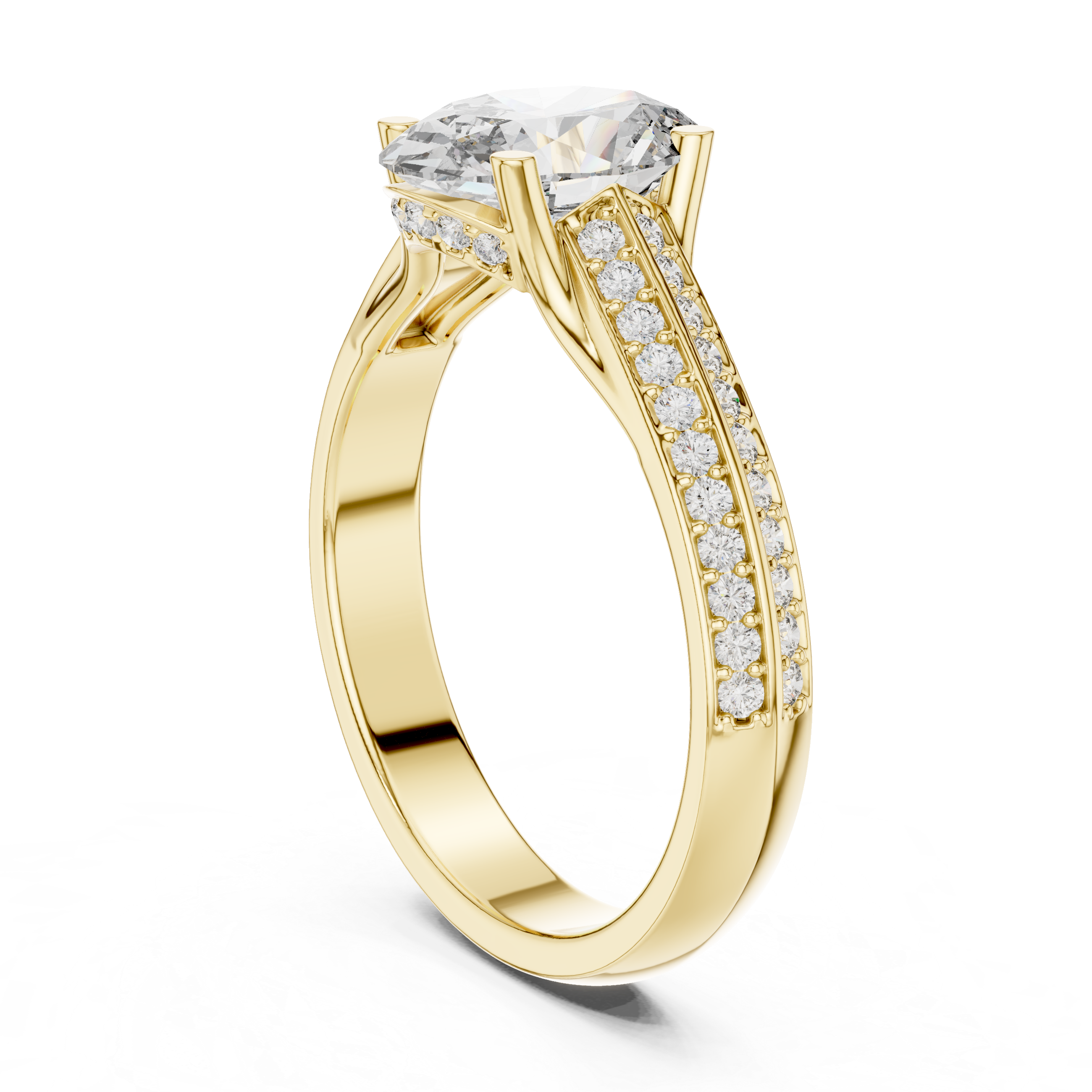 Ocean Tide Lab Grown Diamond Wave Ring