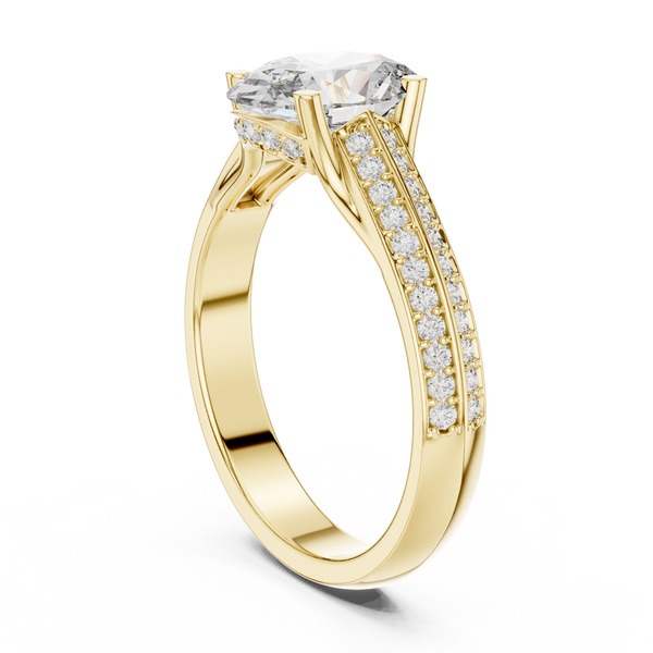 Ocean Tide Lab Grown Diamond Wave Ring